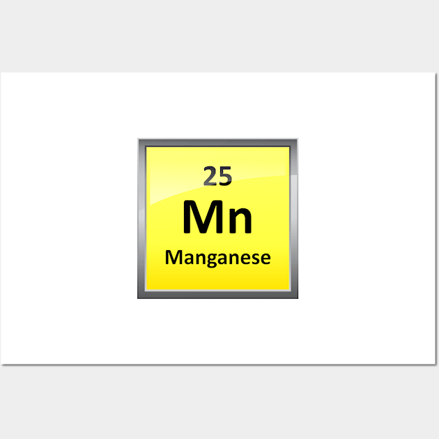 Manganese Element Symbol - Periodic Table Wall Art by sciencenotes